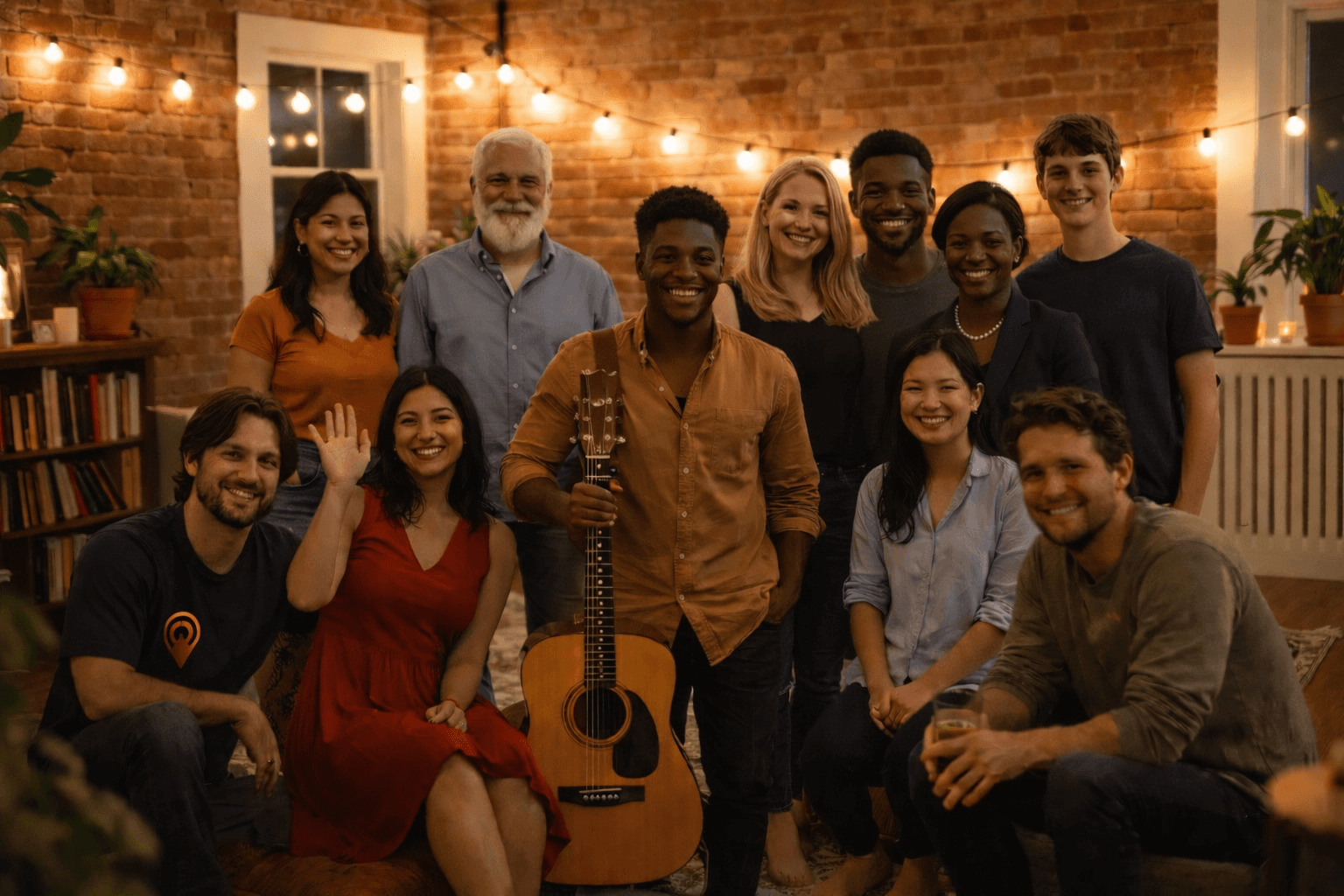 Everyone together after a show